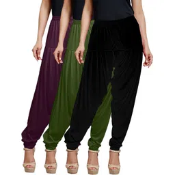 afra Cotton Blend Solid Patiala-picture-23