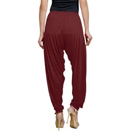 afra Cotton Blend Solid Patiala image 5