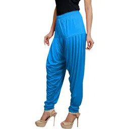 afra Cotton Blend Solid Patiala image 2