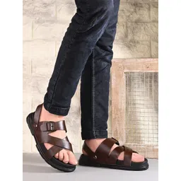 AfroJack Men Leather Comfort Sandals-picture-34