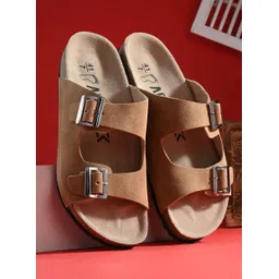 afrojack Men Suede Leather Giza Double Buckle Casual Sandal-picture-10