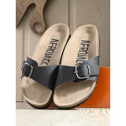 AfroJack Women Open Toe Flats With Buckles-picture-34