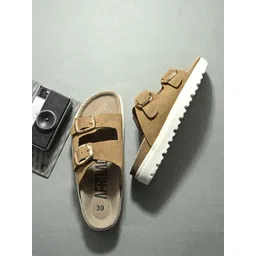 AfroJack Women Open Toe Flats with Buckles-picture-25