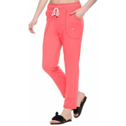afronaut Women Solid Pink Track Pants-picture-23
