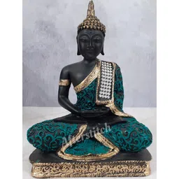 Afterstitch Black Buddha Idol Showpiece-picture-33