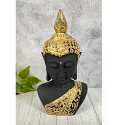 Afterstitch Black Gautam Buddha Figurine Showpiece-picture-15