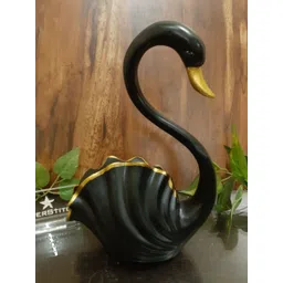 Afterstitch Black Swan Bird Idol Showpiece-picture-28