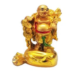 Afterstitch Gold-Toned Buddha Figurine Showpiece-picture-36
