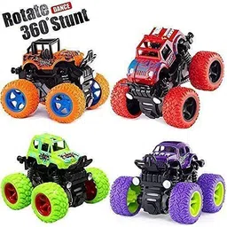aganta Mini Monster Truck Friction Powered Cars Toys 360 Degree Stunt 4wd Push go Truck-picture-13