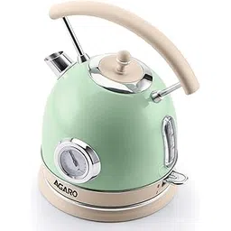 AGARO Regency Vintage Kettle 1.8L with Temperature Gauge, Hot Water Boiler & Tea Heater with Curved Handle, Visible Water Level Line, Led Light, Auto Shut-Off&Boil-Dry Protection,Green-picture-11