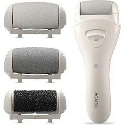 AGARO CR3001 Callus Remover with 3 Interchangeable Head Rollers, Rechargeable for Foot Care, Pedicure Device, Callus & Dead Skin Removal Filer-picture-45