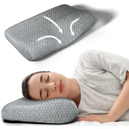 ageasy Cervical Pillow Memory Foam Solid Orthopaedic Pillow Pack of 1-picture-20