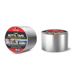Agg Bro 2 inch 5m Silver Self Adhesive Aluminium Faced Butyl Tape for Leakage Protection-picture-12