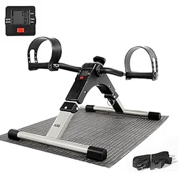 AGM Mini Exercise Bike, Foldable Pedal Exerciser with Display Adjustable Resistance for Home Workout Fitness Cycle Training-picture-14