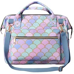 agroculture Baby Diaper Handbag 3-in-1 Carrying Styles with Insulated Bottle Pockets Diaper Handbag Maternity Hospital Bag (Rainbow Print)-picture-13