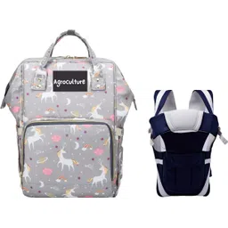 agroculture Premium Baby Diaper Bag for Mother + Blue Baby Carrier, Baby Diaper bag-picture-17