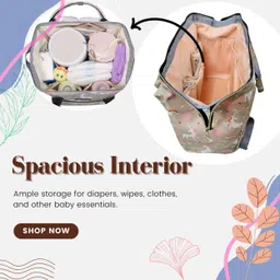 agroculture Premium Baby Diaper Handbag 3-in-1 Carrying Styles with Insulated Bottle Pockets Diaper Sling bag Newborn Diaper Organiser Bag image 2