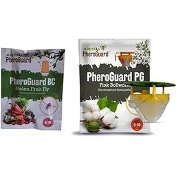 Agrosiaa PheroGuard BC Bactrocera Cucurbitae Lure | Melon Fruit Fly Control for Agriculture Pack of 20 | & | PG Combo Pack Pheromone Lure for Pink Bollworm in Cotton, Funnel Trap, Pack of 10-image-30