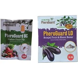 Agrosiaa PheroGuard BC Bactrocera Cucurbitae Lure | Melon Fruit Fly Control Pack of 10 | & | LO Leucinodes Orbonalis Lure | Brinjal Fruit & Shoot Borer Control | Pack of 20-image-37