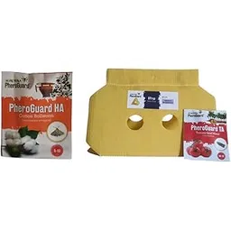 Agrosiaa PheroGuard HA Cotton Bollworm Lure - Helicoverpa Armigera | Agriculture Use | Pack of 5 | & | TA Combo Pack Pheromone Lure for Tomato Leaf Miner Delta Trap, Pack of 20-image-34