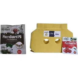 Agrosiaa PheroGuard PG Pink Bollworm Lure - Pectinophora Gossypiella | Agriculture Use | Pack of 10 | & | TA Combo Pack Pheromone Lure for Tomato Leaf Miner Delta Trap, Pack of 10-image-38