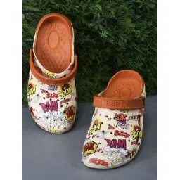 Aha By Liberty Men's Cream Back Strap Clogs-image-26