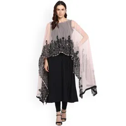 Ahalyaa Women Black Embellished A-Line Kurta-picture-31