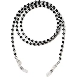 ahamo Adjustable Glasses Chain & Mask Lanyard - Anti-Slip Eyeglass Strap with Magnetic Ends for Men & Women - Premium Spectacle Holder Strap (Black)-picture-23