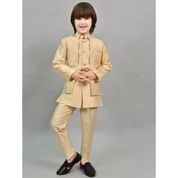 ahhaaaa Boys Embroidery Sherwani Set-picture-42