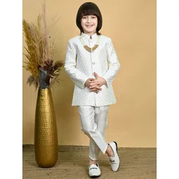 ahhaaaa Boys Jodhpuri Bandhgala Suit Set With Mala-picture-38