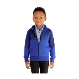 Ahhaaaa Kids Blue Solid Hoodie-picture-34