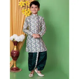 AHLAN APPARELS Boys Ethnic Motifs Printed Kurta with Dhoti Pant-picture-39