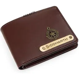 aica Personalized Name & Charm Leather Mens Wallet (Darkbrown) | Birthday Anniversary Wedding Gifts for Men-picture-30