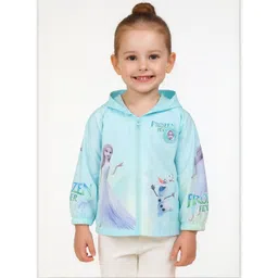 AIDAN PAUL Kids Girls Blue Taslon Water Resistant Frozen Parka Jacket-picture-28