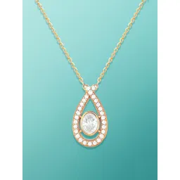 AIKA BY MINUTIAE Brass Rose Gold-Plated Handcrafted Necklace-picture-17