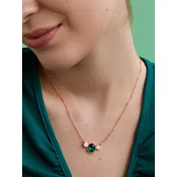 AIKA BY MINUTIAE  Brass Rose Gold-Plated Necklace-picture-12