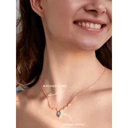 AIKA BY MINUTIAE Rose Gold-Plated Brass Necklace image 2