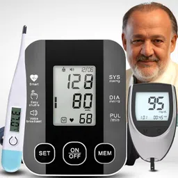 Aika (Combo Pack of 3) AK-S10 BP Monitoring Machine with Voice Broadcast, & Bp Monitor-image-4