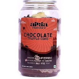Aikia Flavours Truffle Chocolate Cake | 330ML Can | Premium Truffle Chocolate Cake in a Can – Rich Decadent Flavor | Palm Oil & Trans Fat-Free | No Artificial Sweeteners | Ready-to-Eat | Long Shelf Life | Diet-Friendly Dessert-picture-27
