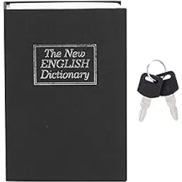 AILOOCEDI Book Safe,Security Safe Book,Mini Simulation Book Safe Storage Box Money Cash Jewelry Security Lock Case With Keys,For Saving, Bank Cards, Id Cards-image-8