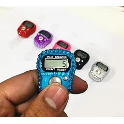 Aim Emporium 5 Digital LED Electronic Finger Counter, Mechanical Manual Clicker Number Lap Tracker Tally Counter with Bling Design Color Random (As Per Available) Pack of 40.-image-7