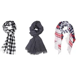 aimee Checkered Pure Cotton Men Multicolor Fancy Scarf-picture-36