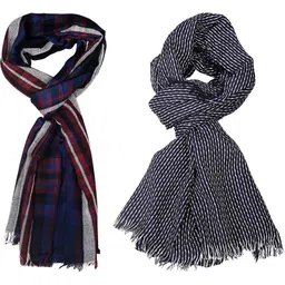 aimee Striped Pure Cotton Men Multicolor Stole-picture-14