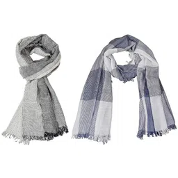 aimee Striped Pure Cotton Men Multicolor Stole-picture-31