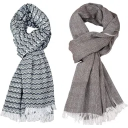 aimee Striped Pure Cotton Men Multicolor Stole-picture-15