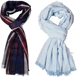 aimee Striped Pure Cotton Men Multicolor Stole-picture-16