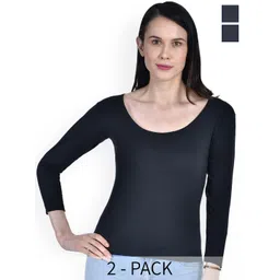Aimly Pack Of 2 Cotton Round Neck Camisole-picture-22