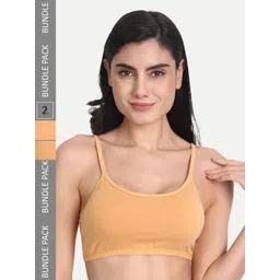 Aimly Pack Of 2 Non-Padded Seamless Medium Coverage Cotton Sports Bra With All Day Comfort-picture-13