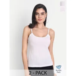 Aimly Pack of 2 Spaghetti Shoulder Straps Cotton Camisole-picture-25
