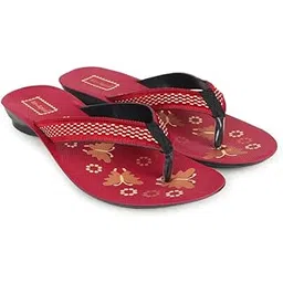 air - aqua Airaqua Women Slippers Stylish Lightweight Flip Flops Comfortable PU Chappal for Girls Daily Use Soft Sole Open Toe Fashion Footwear(CHERRY)-picture-31